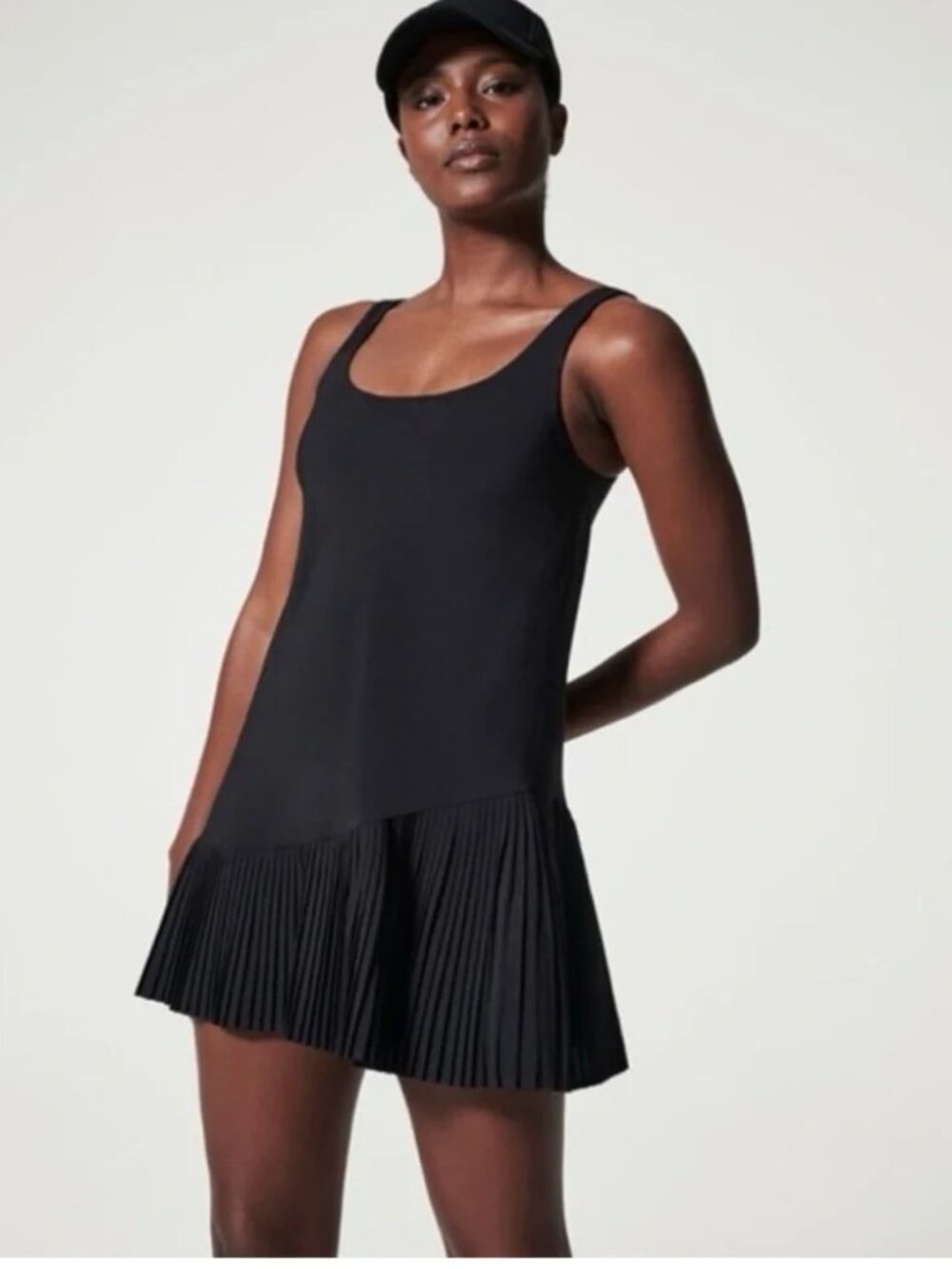 NWT SPANX Yes Pleats Dress with Built In Shorts